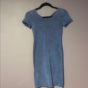 Forever 21 S Blue Bodycon Mini Dress